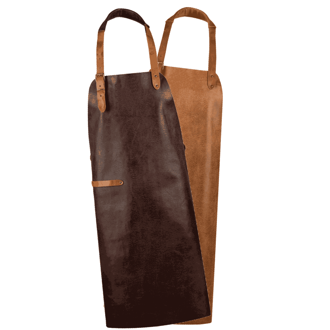 schürze aus leder